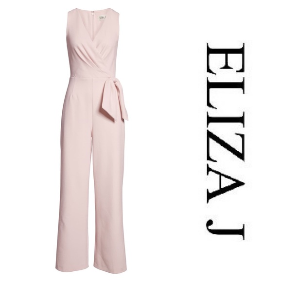 Eliza J Faux Wrap Jumpsuit - Picture 3 of 4